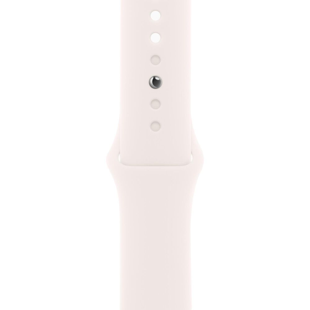 Apple Watch Series 11 (GPS+Cellular) 42mm Aluminum Case with Light Blush - M/L Sport Band in Rose Gold and 2-Year AppleCare+, , large