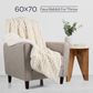 Timberlake 60" x 70" Faux Fur Throw Blanket in Ivory, , large