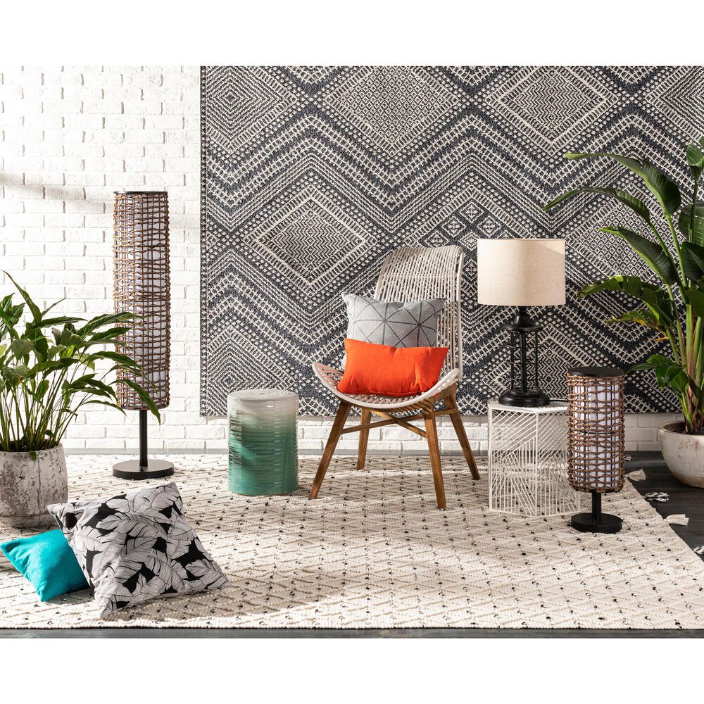 Surya Azalea 10&#39; x 14&#39; Ivory, Black and Gray Indoor/Outdoor Area Rug, , large