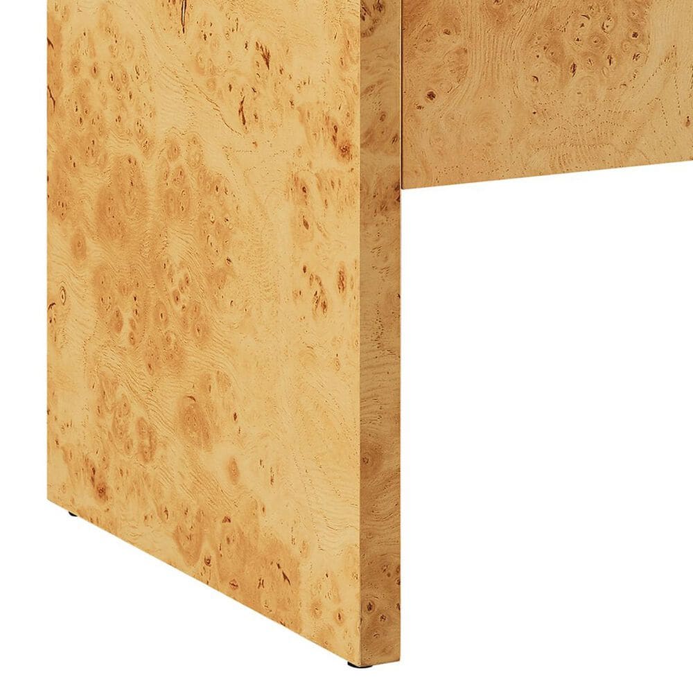 Modway Hudson 1 Drawer Burl Wood Nightstand in Natural, , large
