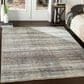 Surya Presidential PDT-2309 7"9" x 10"3" Charcoal, Ivory and Blue Area Rug, , large