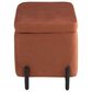 Lifestyle Solutions Kona Small Storage Ottoman in Rust, , large