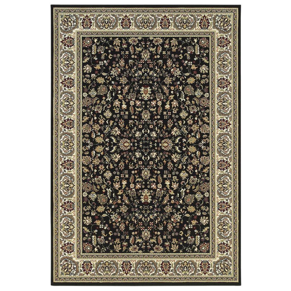 Oriental Weavers Kashan 108B 2"3" x 7"6" Black Runner, , large