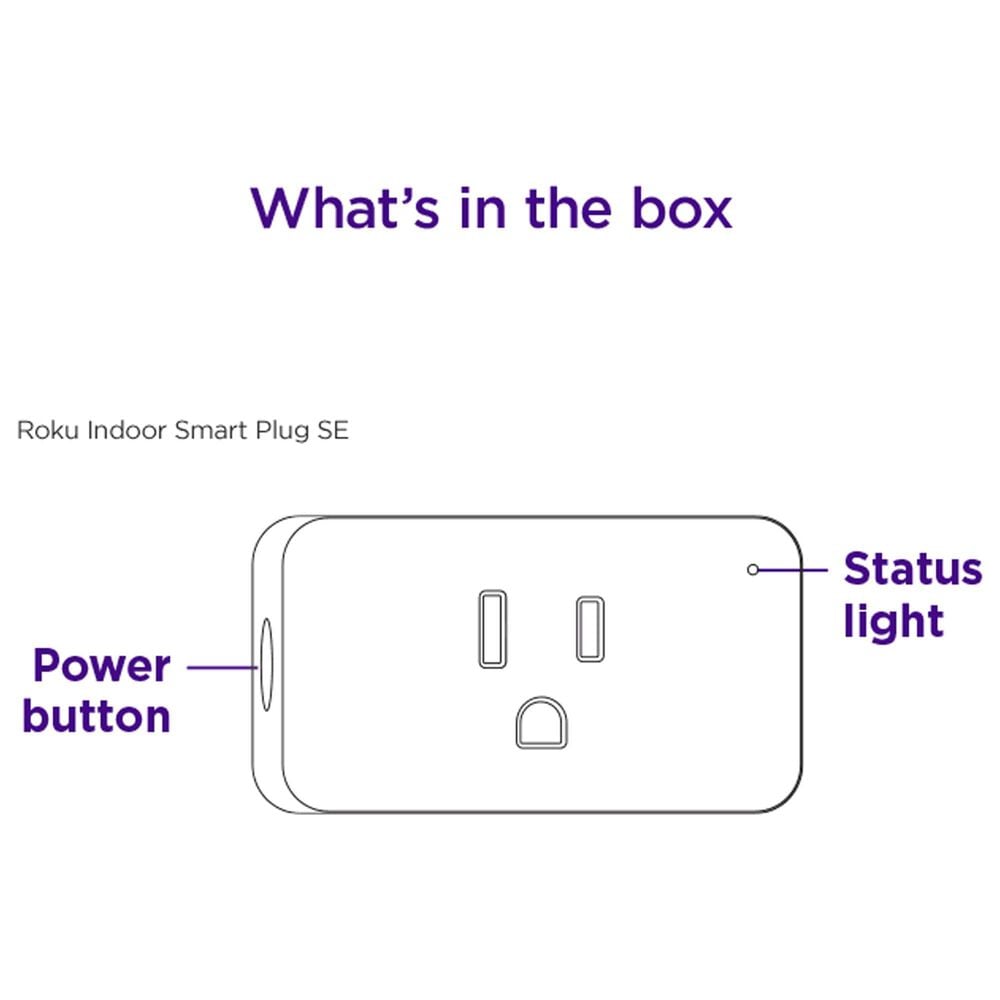 Roku 1-Pack Indoor Smart Plug SE in White, , large