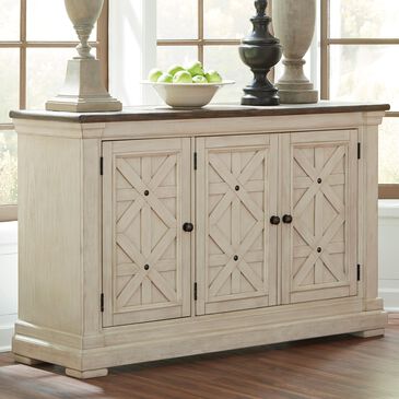 Signature Design by Ashley Bolanburg Server in Antique White and Weathered Oak, , large