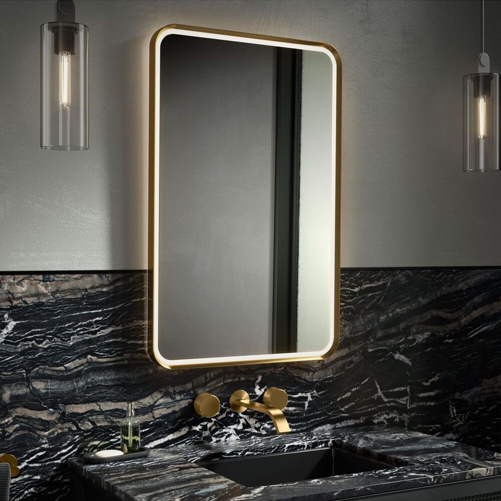 Kohler Essential Ultrabright Vanity Mirror in Moderne Brushed Gold, , large
