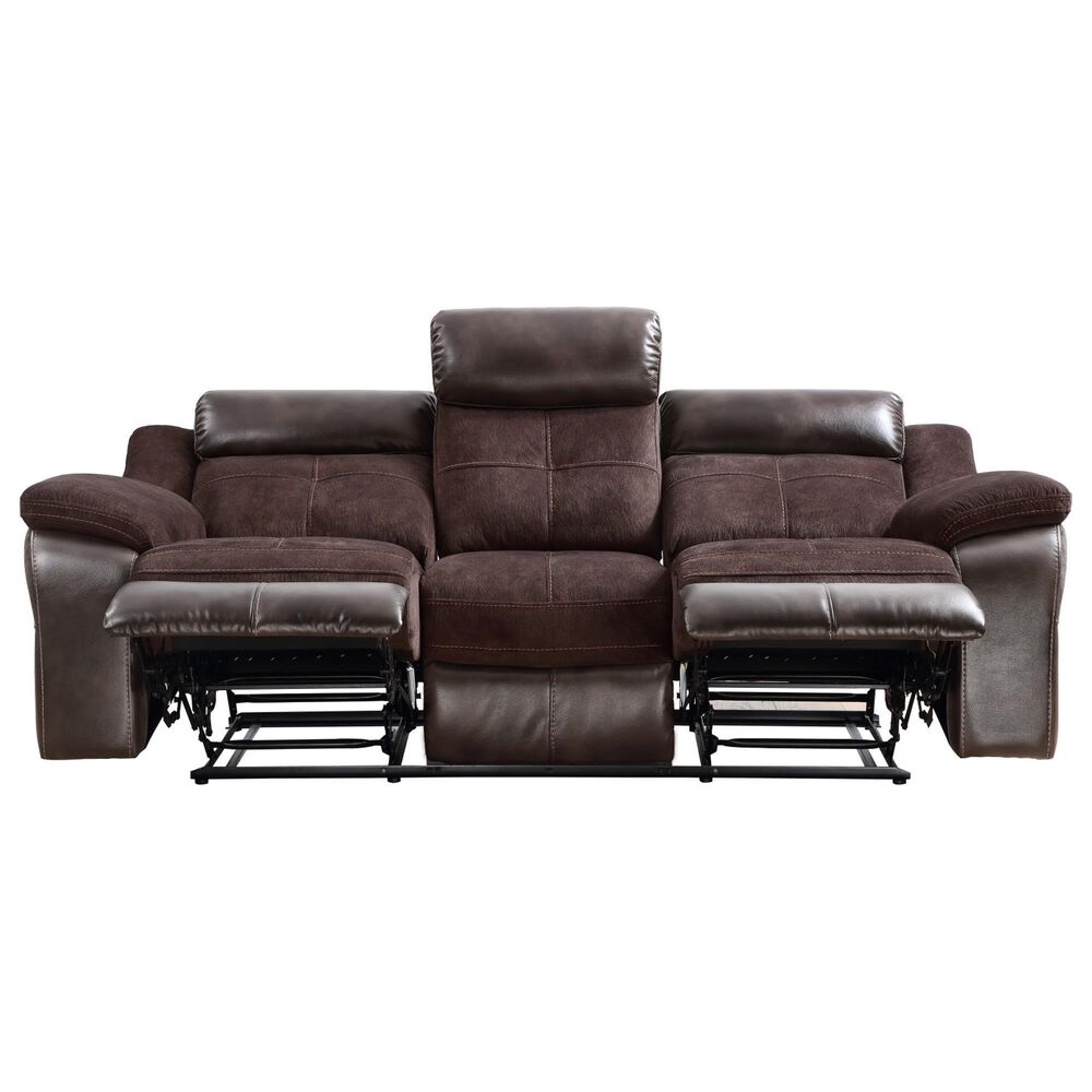 Steve Silver Pueblo Manual Recliner Sofa in Coffee, , large