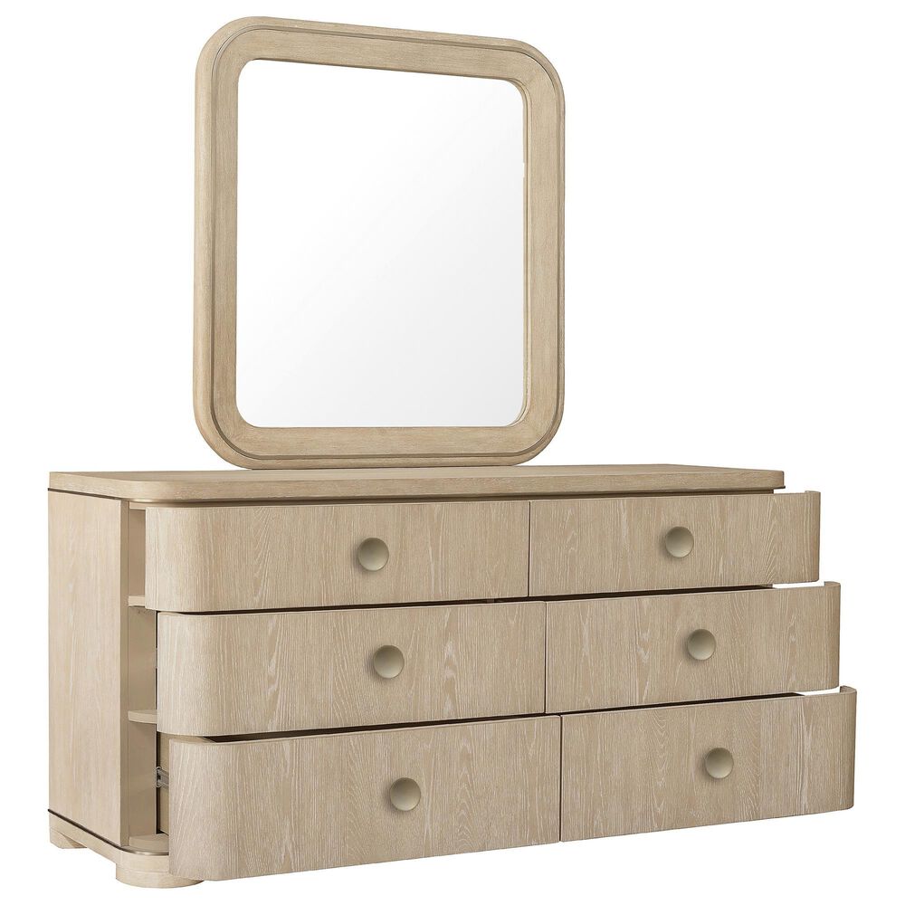 Chapel Hill Huntington 6-Drawer Dresser and Mirror in Beach Grass, , large