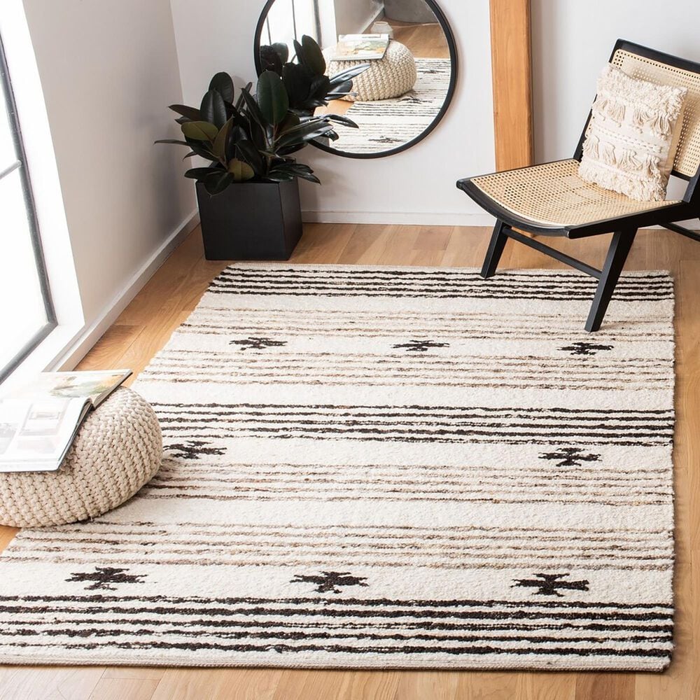 Safavieh Natura NAT326T 3&#39; x 5&#39; Brown and Ivory Area Rug, , large