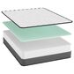 Harvest Sleep 8" Medium Memory Foam King Mattress in a Box, , large