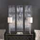 Uttermost Gray Showers Canvas (Set of 3), , large