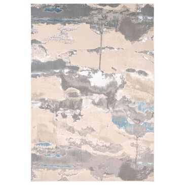 Feizy Azure 3525F 8" x 10" Blue and Gray Area Rug, , large