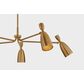Troy Lighting Spade 5-Light Chandelier in Patina Brass, , large
