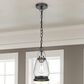 Cal Lighting Kavala 1-Light Pendant Light in Black and Antique Brass, , large