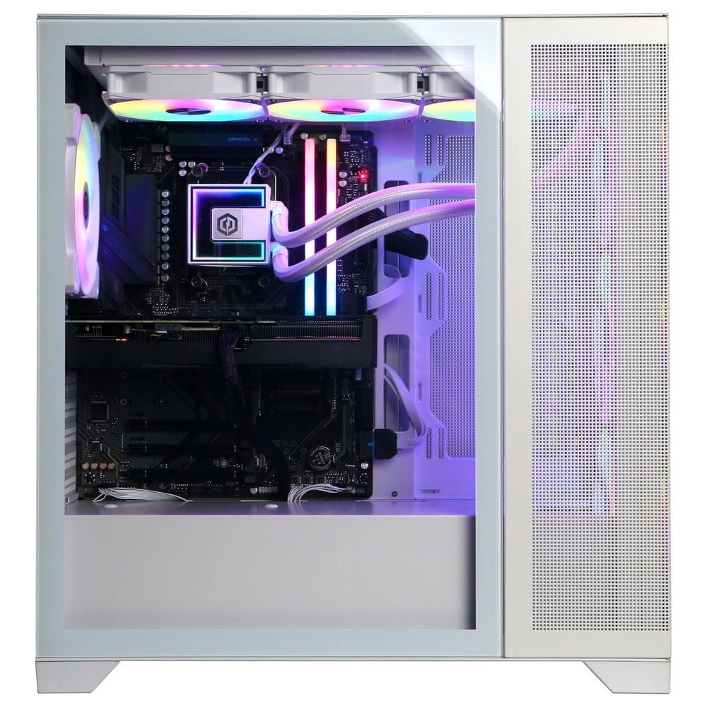 CyberPowerPC Gamer Supreme Gaming Desktop | AMD Ryzen 7 9800X3D - 32GB RAM - NVIDIA GeForce RTX 5060 Ti Graphics - 2TB SSD in White, , large