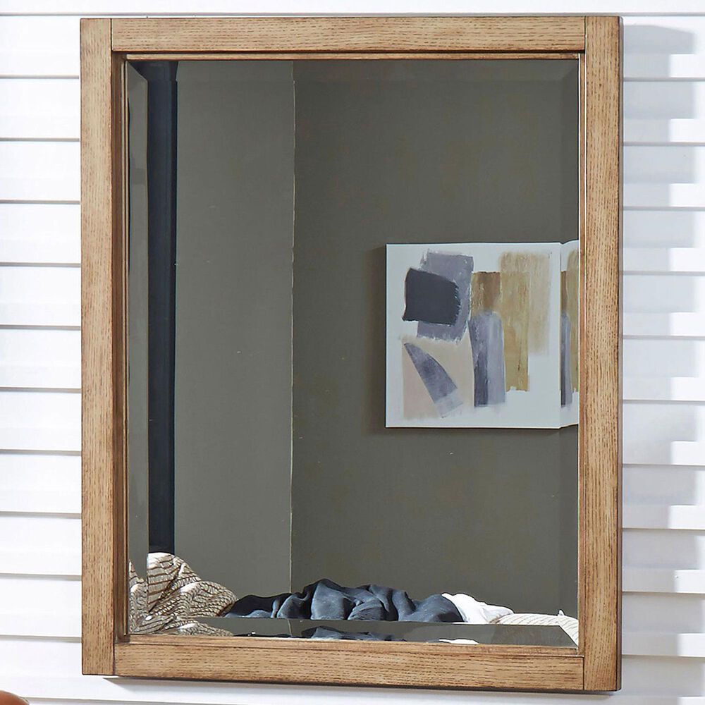 Homestyles Big Sur Mirror in Oak, , large