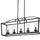 Golden Lighting Mercer Linear 5-Light Pendant in Matte Black, , large