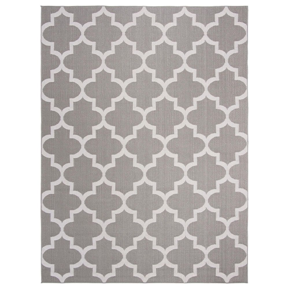 Safavieh Bermuda BMU804F 9" x 12" Grey and Ivory Indoor/Outdoor Area Performance Rug, , large