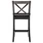 Linon Home Decor Torino X-Back Counter Stool in Black, , large