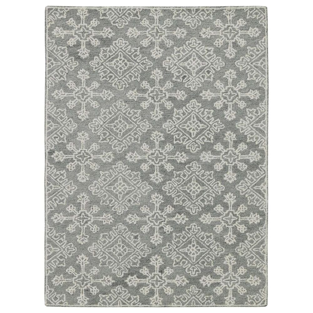 Amer Rugs Boston 7"6" x 9"6" Shale Gray Area Rug, , large