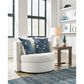 Ashley Padova Swivel Accent Chair in Ivory, , large