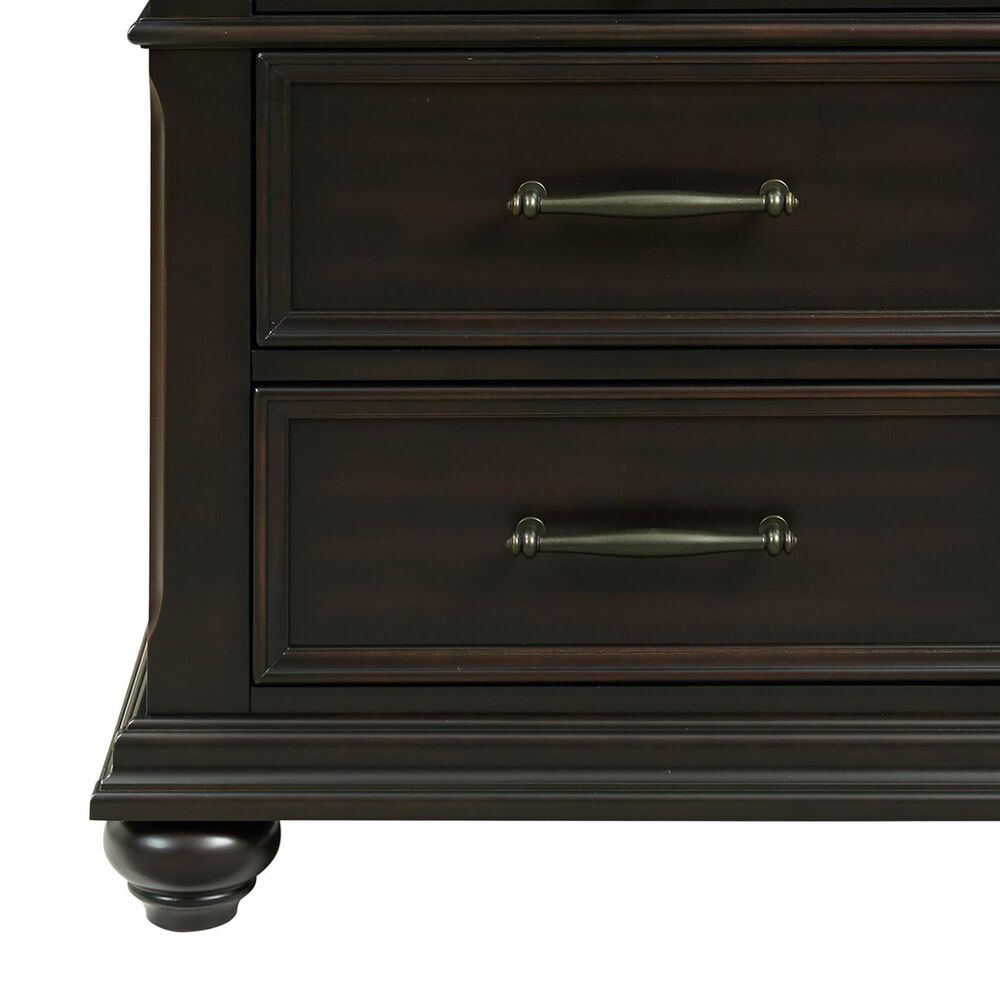 Mayberry Hill Slater 3-Drawer Nightstand with USB in Black, , large