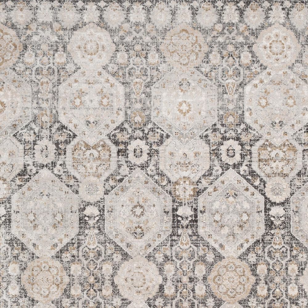 Surya Indigo IGO-2307 7&#39;9&quot; x 10&#39;3&quot; Black, Tan and White Area Rug, , large