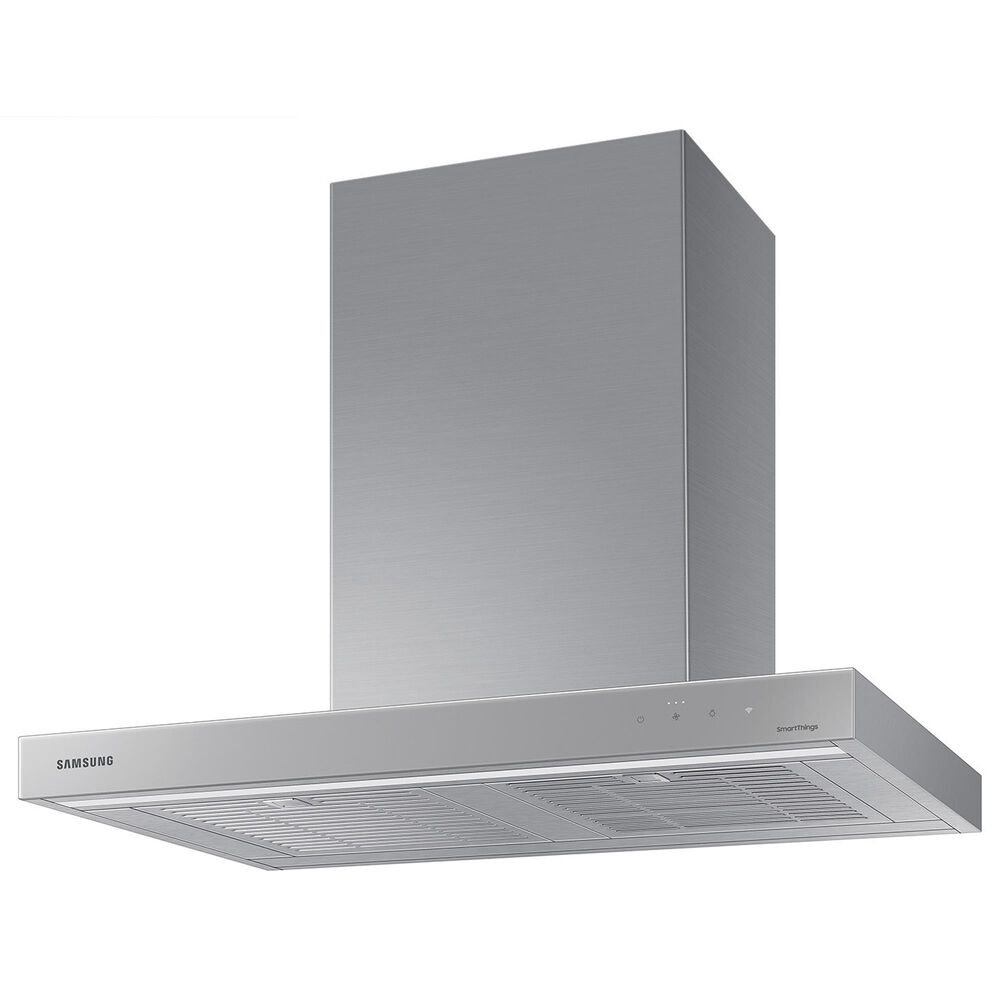 Samsung Bespoke 30" Bespoke Smart Wall Mount Hood in Clean Grey and Stainless Steel, , large