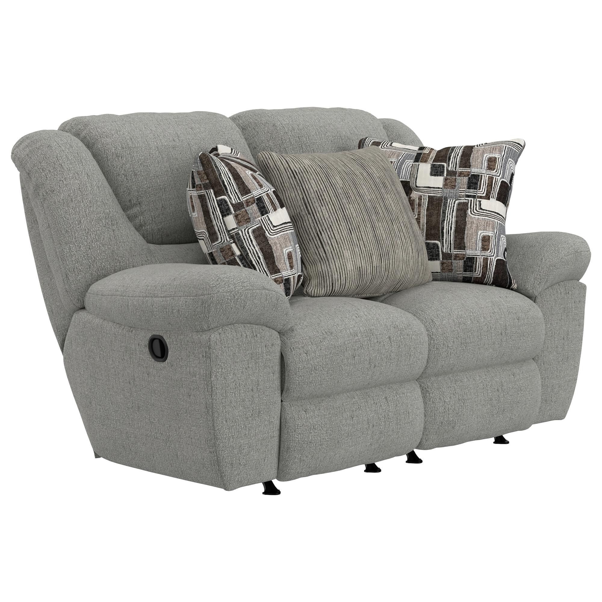 Catnapper Trifecta Manual Reclining Rocking Loveseat in Nature