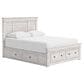 Ashley Makidern 2 Piece Queen Storage Bedroom Set with Six Drawers in Whitewash, , large