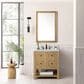 James Martin Vanities Breckenridge 30" Single Bathroom Vanity in Light Natural Oak with 3 cm Arctic Fall Solid Surface Top and Rectangular Sink, , large