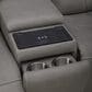 Interlochen 6-Piece Leather Power Reclining Sectional in Aline Light Gray, , large