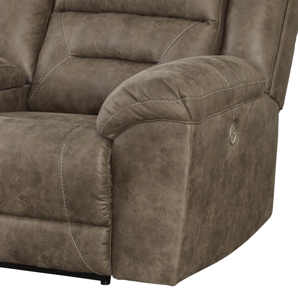 Ashley Ravenel Power Reclining Right-Arm Facing Loveseat in Fossil, , large