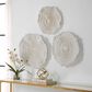 Uttermost Ocean Gems 21" x 22" Wall Decor in Ivory and Tan (Set of 3), , large