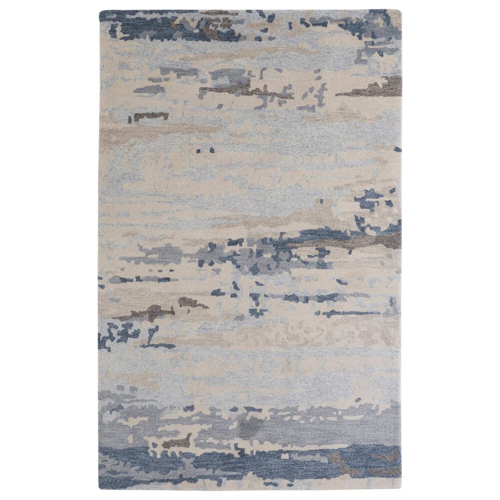 Feizy Everley 5" x 8" Blue Area Rug, , large