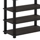 HOMLUX 4-Tier Shoe Rack in Espresso and Black, , large