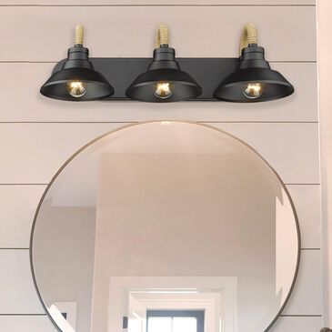 Golden Lighting Journey 3-Light Bath Vanity in Matte Black, , large