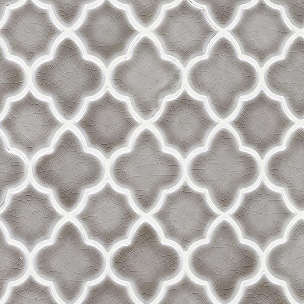 Soci Chateau Amara Dove Grey 12" x 12" Ceramic Mosaic Sheet, , large