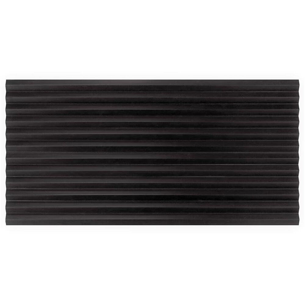 Soho Studio Carver Peak Nero 12" x 24" Satin Semi-Polished Marble Tile, , large