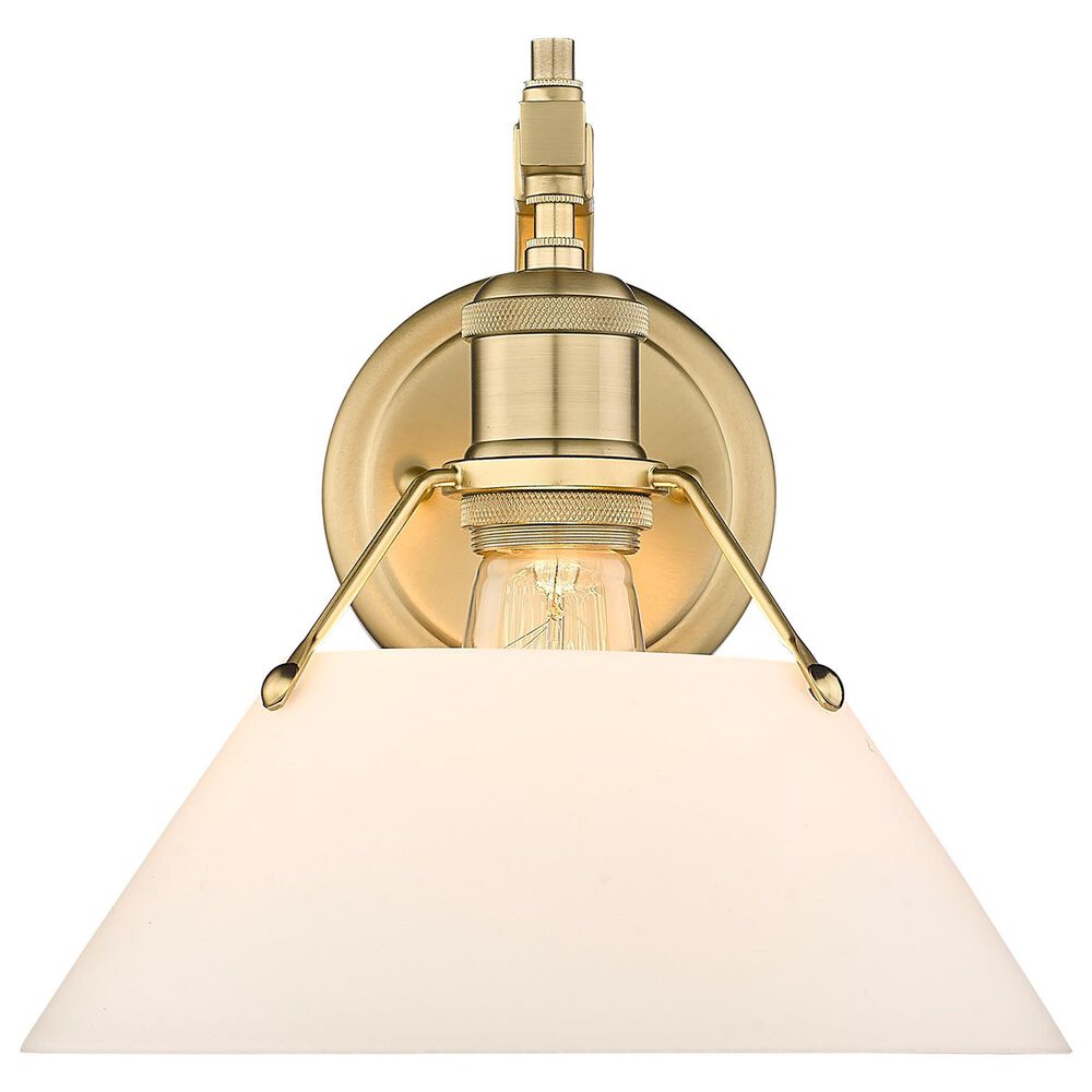 Golden Lighting Orwell 1-Light Wall Sconce with Opal Shade in Brushed Champagne Bronze, , large