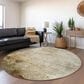 Dalyn Rug Company Nouveau NV1 8" Round Linen Indoor/Outdoor Area Rug, , large