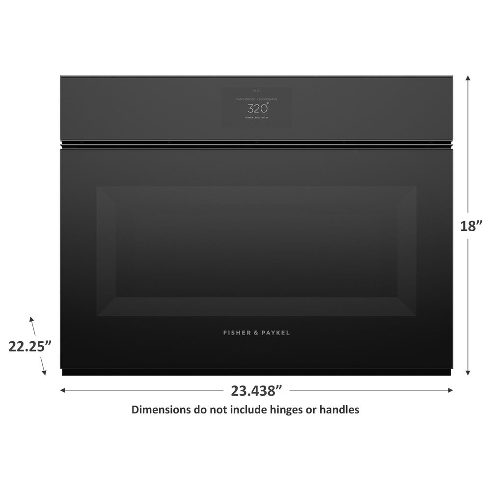 Fisher &amp; Paykel Minimal 24&quot; Single Electric Wall Oven with 22 Functions and Convection in Black, , large
