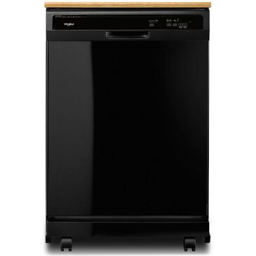 Whirlpool Portable Heavy-Duty Dishwasher with1-hour Wash Cycle in Black, , large