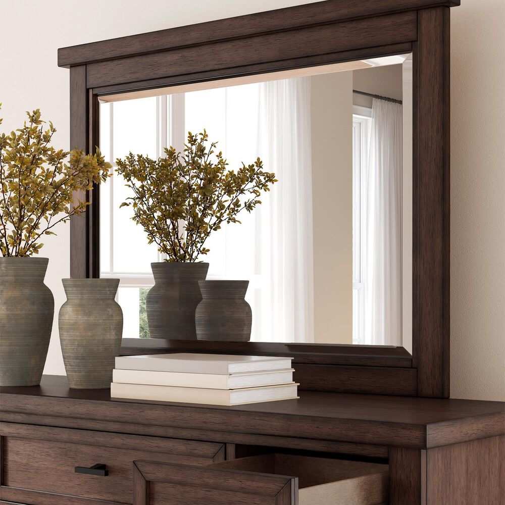 Ashley Taffenbrook 5-Piece Queen Storage Bedroom Set in Medium Brown and Black, , large