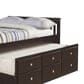 Forest Grove Twin Bed with Trundle in Dark Cappuccino, , large