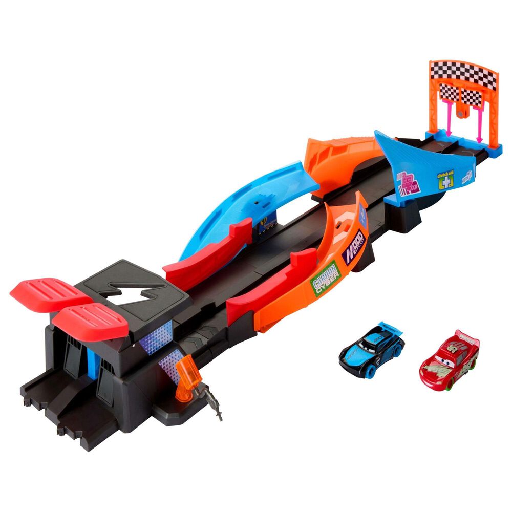 Barbie Launch and Criss-Cross Glow Race Playset in Multicolor, , large