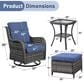 Sunwell Garden 5-Piece  Patio Chat Set with Gray Rattan in Blue, , large