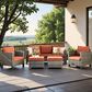 HOMLUX 5-Piece Outdoor Patio Furniture Set in Orange, , large