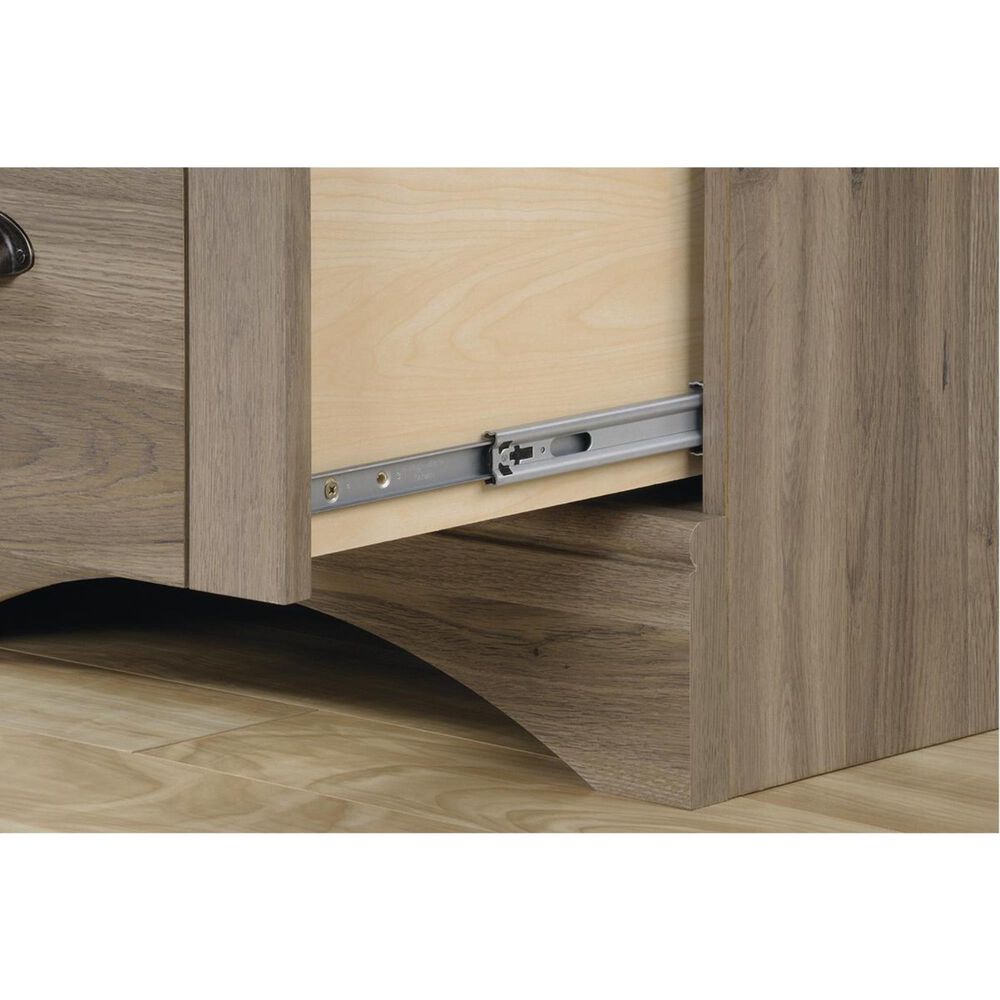 Sauder Harbor View Computer Desk with Hutch in Salt Oak, , large