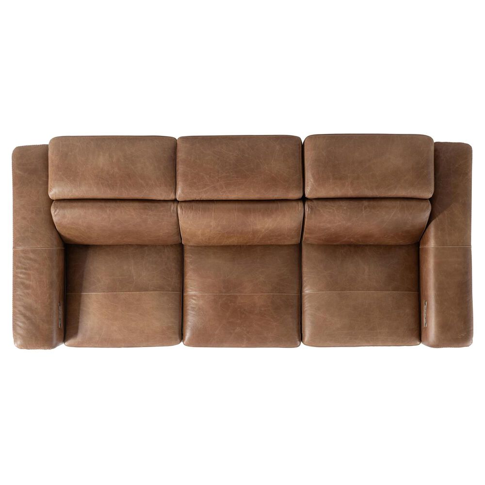 Bernhardt Lioni Power Reclining Sofa with Power Headrest in Brown, , large